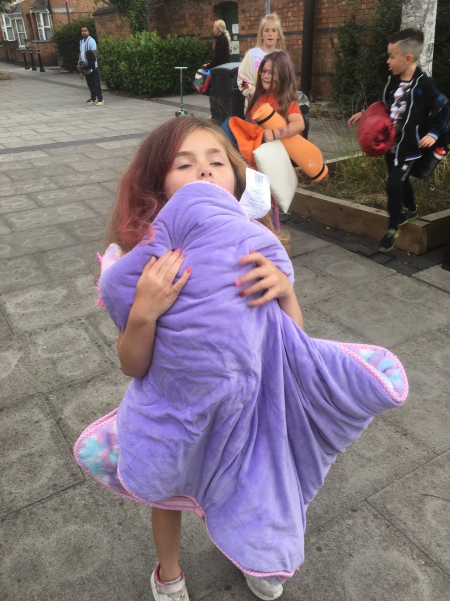 Sofia had a lovely time at her sleepover at school