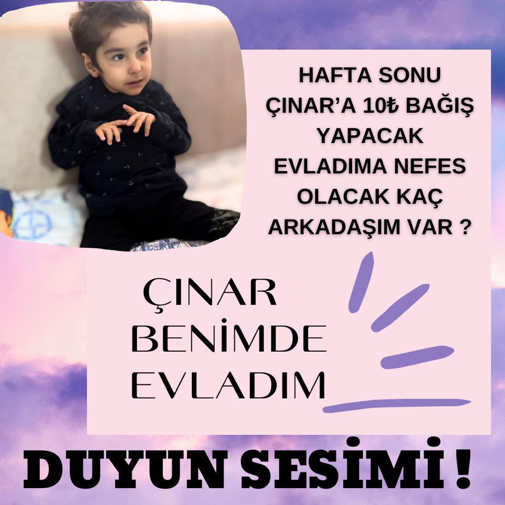 sma_yunusemre's tweet photo. Çınar hepimizin evladı ‼️

Hadi sen de bugün minicik bir kalbe dokun.. Sen bu kalbe dokunduğunda bir değil iki cana hayat olacaksın. 

Kardeşi için büyüklerin kapısını çalan küçük abimizi kardeşinden ayırmayalım.. Ne olur sadakalarınızı eksik etmeyin. 🙏🏻 @cinartopuzz https://t.co/CipGXYgvF4