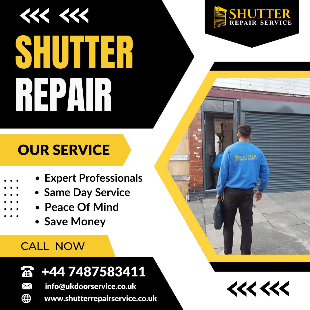 ShutterService's tweet photo. Don't miss this chance to save 30% on professional shutter repair! Our skilled technicians are ready to assist. Call now and book your discounted service: +44 7487583411
Website:https://t.co/viRdQ2ki9y
#shutterrepairservice #shutterrepair #industrialrollershutters #shutterrepairs https://t.co/CI4O4UzhoE