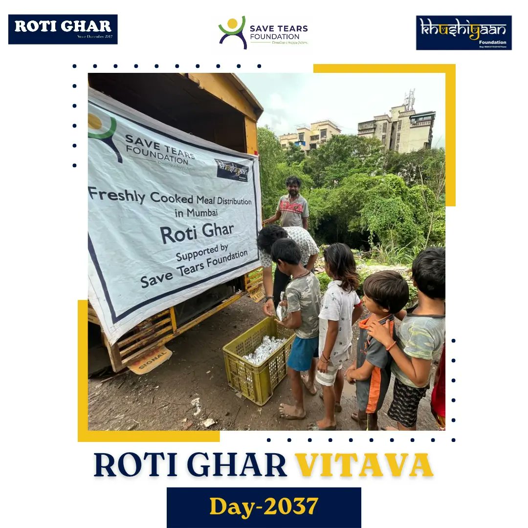 RotiGharIndia's tweet photo. Date : 13-07-2023
Location :
Delhi
Valsad
Vitava
Mumbai
Roti Ghar : Day 2037
"The highest of distinctions is service to others"
Be kind to everyone and spread happiness across!
.
#upliftingsociety #helpingothers #feedingkids #hungerfree
#Hungerfreeindia #Kidsofrotighar https://t.co/y5A6DdKb9D
