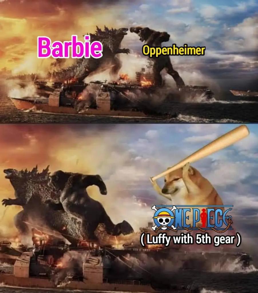 Anime : One Piece x Oppenheimer x Barbie