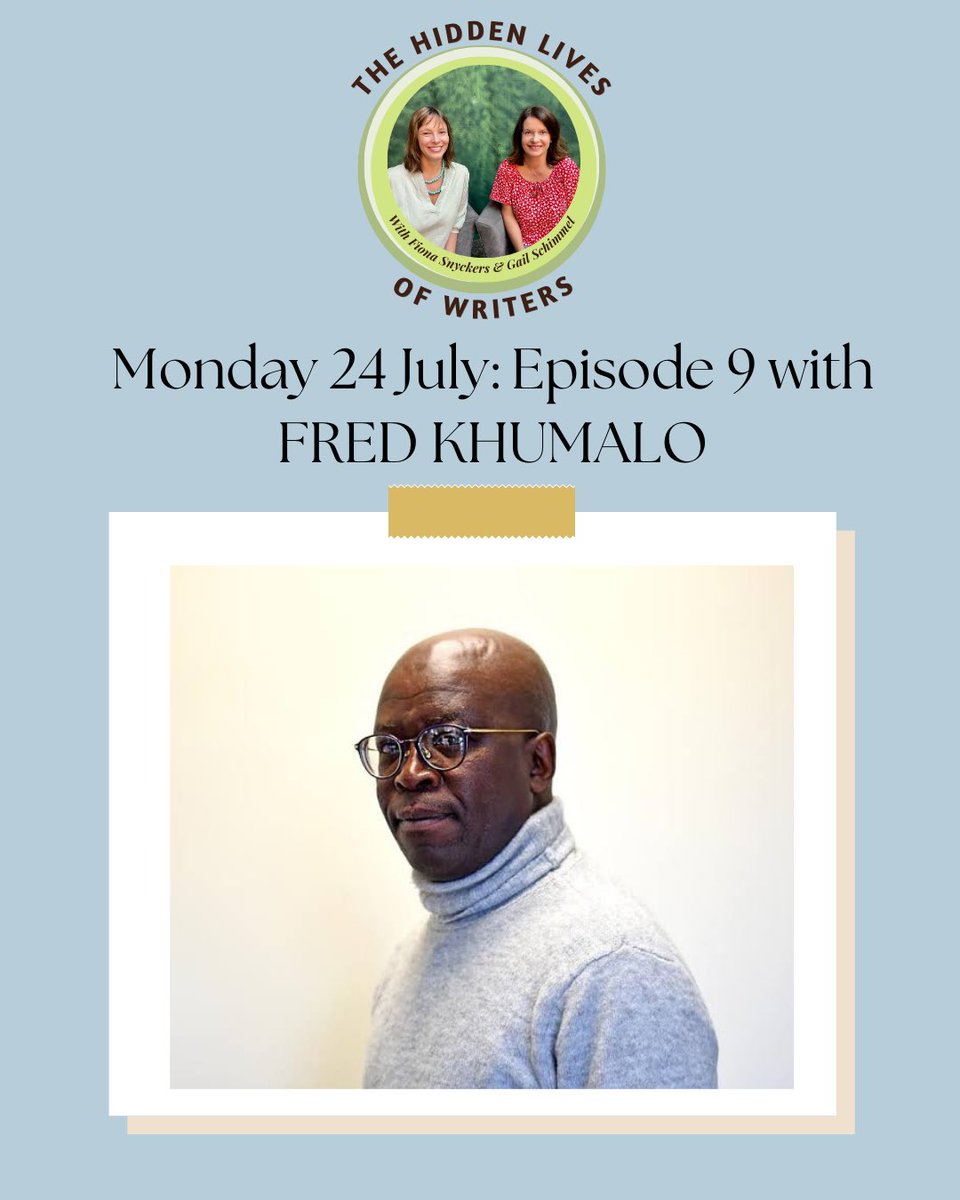 We are delighted to announce that our guest for episode 9 is award-winning author @FredKhumalo 💥💥 Tune in this Monday! 🎧