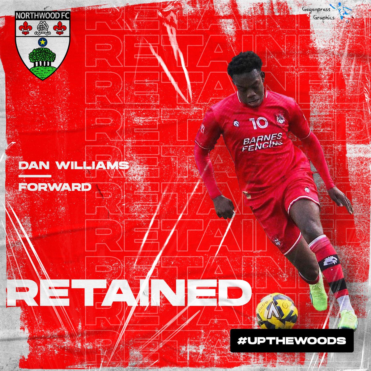 DAN STAYS 📝

We are delighted to announce that  <a href="/DanielWilliaams/">DW</a> has signed on for the 23/24 season.

The forward made a good impact after joining from <a href="/uxfc_redarmy/">Uxbridge Football Club</a> in February before picking up a knee injury. 

Willo will be looking to add plenty of goals this term.