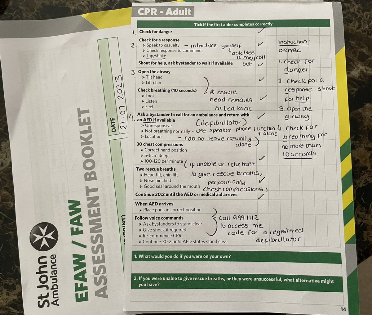 It’s official… I’m a certified Emergency First Aider!!! Thank you to <a href="/stjohnambulance/">St John Ambulance England</a> for putting on a very interactive and engaging training programme. A good mix of practical and instructor led activities accessible to all levels.