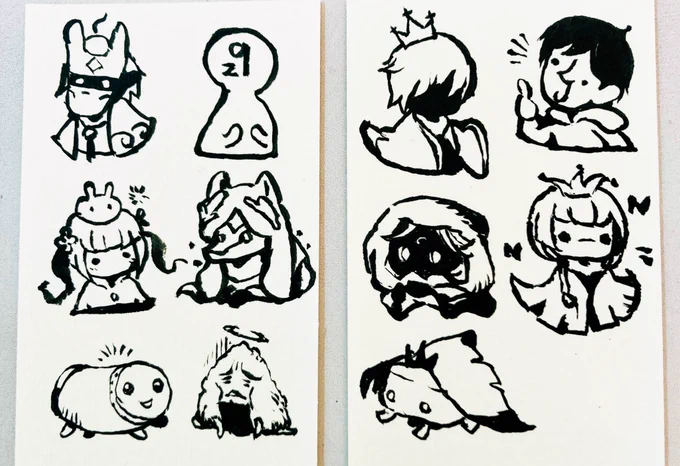 だいぶ遅くなりましたがいいね順に描いた後悔イラストあげて行きます♪
とりあえず11人の方たち* 