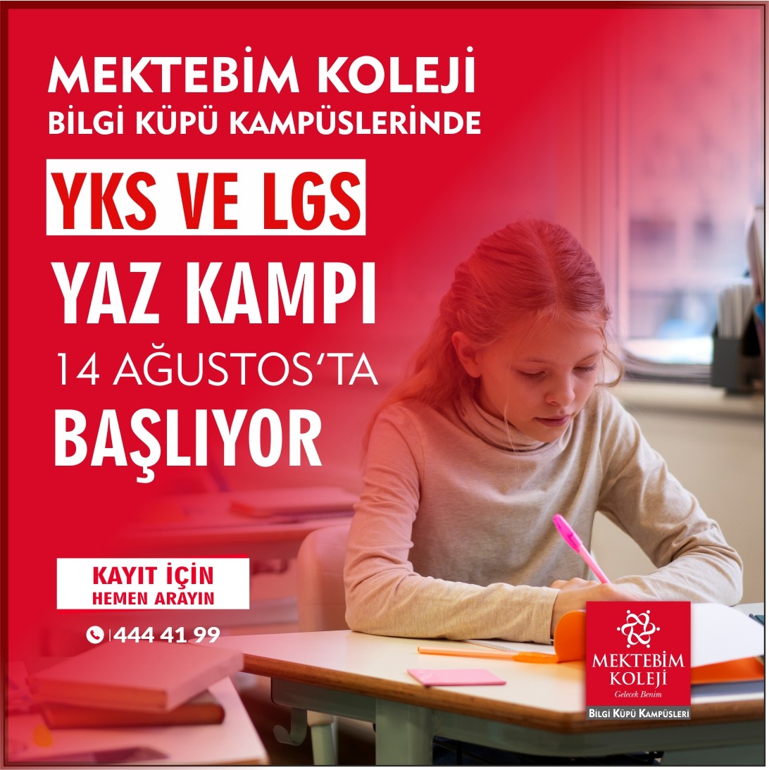 Erken başlayıp önde olmak isteyenler için YKS ve LGS yaz kampımız 14 Ağustos'ta başlıyor. Kayıt için 444 41 99 numaralı hat üzerinden bizlere ulaşabilirsiniz.
.
.
.
.
#mektebimkoleji #mektebimkocaelibilgiküpümerkezkampüs #mektebimkolejibilgiküpübaşiskele #yazkampı #lgs #yks2024