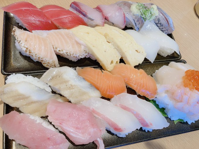 スシローの まいどポイントが貯まって もらえる "感謝まいど盛り" 美味しかったです!