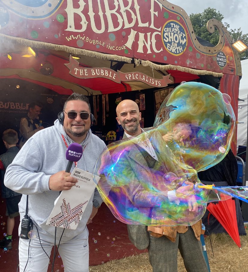 #Latitude2023 #bubbles with #Bubbleinc SamsamBubbleman.com @BBCSuffolk