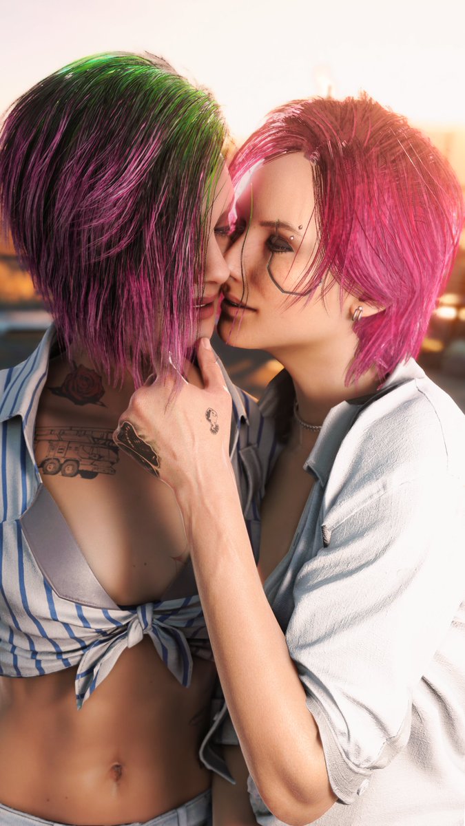 RT @yuu69S: Happy Moment

#Cyberpunk2077 #VirtualPhotography https://t.co/7p6rj8kHEH