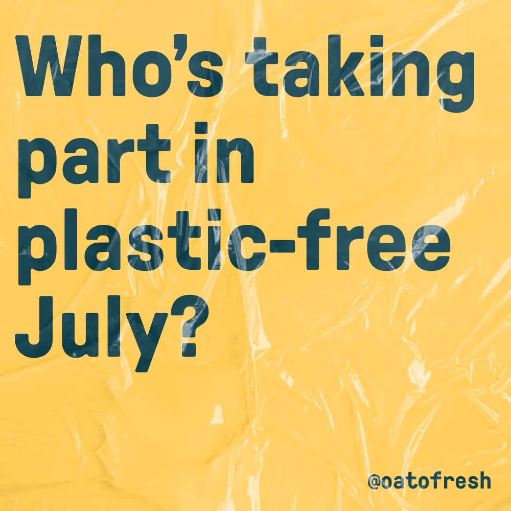 oatofresh's tweet image. Let us know if you’re taking part in Plastic Free July? What’s your best tricks for reducing plastic waste, let us know in a comment below! #plasticfreeliving #plasticfreejuly