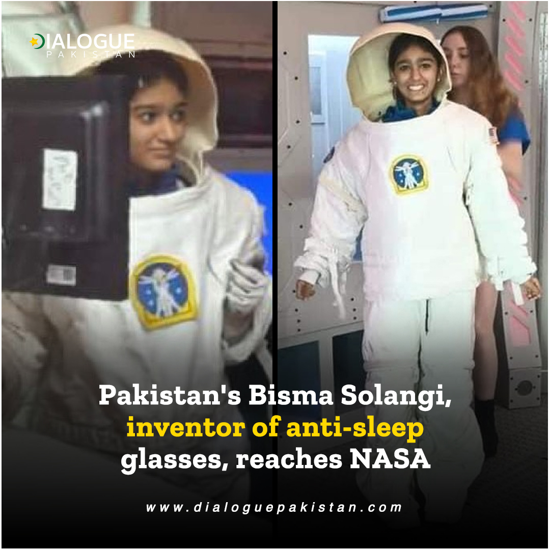 A Pakistani student Bisma Solangi, who invented anti-sleep glasses for drivers, has reached the National Aeronautics and Space Administration (NASA) camp in the US.

The 13-year-old tech prodigy, hailing from the village Mullah Makhan,Tando Adam, has invented anti-sleep glasses… https://t.co/ML4EtabWLi https://t.co/THm2RgWgWS