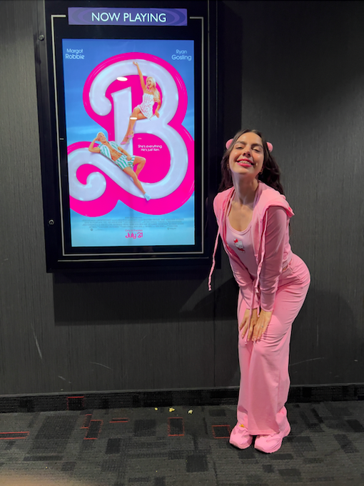 don't tell my orthodontist but dad let me have popcorn 🍿🤫 #BarbieTheMovie #Barbie https://t.co/q6HAI<a href="/tag/barbie"class="tags"><span>#barbie</span></a><a href="/tag/barbiethemovie"class="tags"><span>#barbiethemovie</span></a>