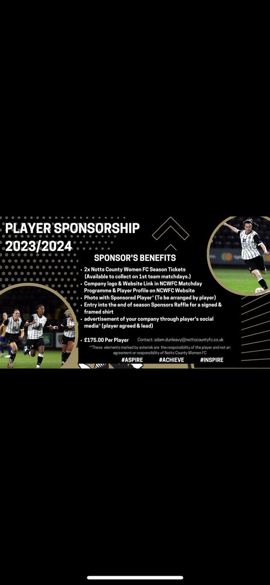 skyewright_'s tweet photo. I’m currently looking for sponsors for the 23/24 season which will be my second season with notts county first team. 
With being my sponsor you will receive many business promotion opportunities. For more info please feel free to contact me via social media. #coyp #🖤🤍 https://t.co/TCCqKfs0Vv