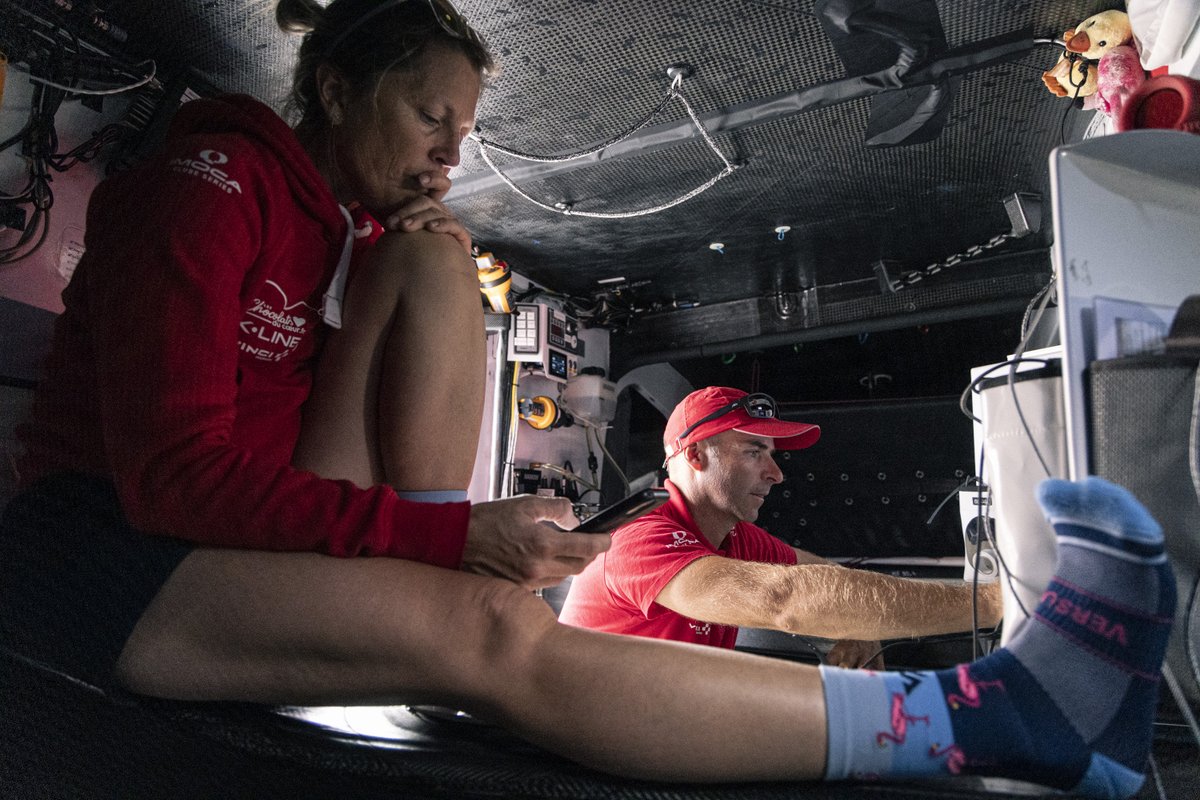 🏁 H-2 !!! Concentration maximum, analyse météo. Sam et Nicolas sont au taquet pour le départ de la <a href="/RolexFastnet_Ch/">Rolex Fastnet Race - Cherbourg</a> à 14h15. ⛵️469 bateaux et 29 IMOCA engagés. Ça va être chaud 🔥 !
Départ en direct ici :  youtube.com/rorcracing à 14h. Carto de course : cf.yb.tl/fastnet2023