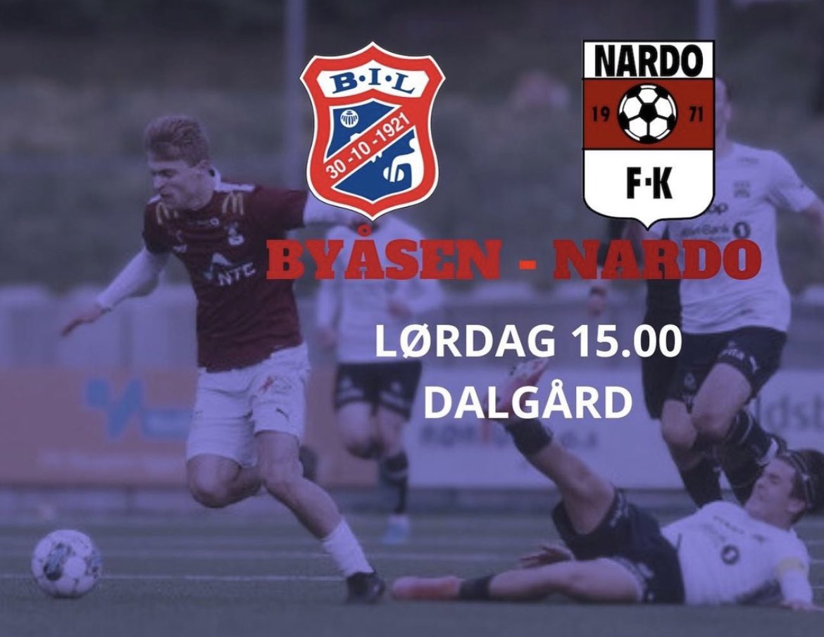 Endelig kampdag igjen!!

🏆 Norsk Tipping-Ligaen Avd.5
🗓️ 12. serierunde
🆚 <a href="/byasenTF/">Byåsen Toppfotball</a> 
🕒15:00
🏟️ Dalgård 
📺 Direktesport.no 

#fotbaillelænt