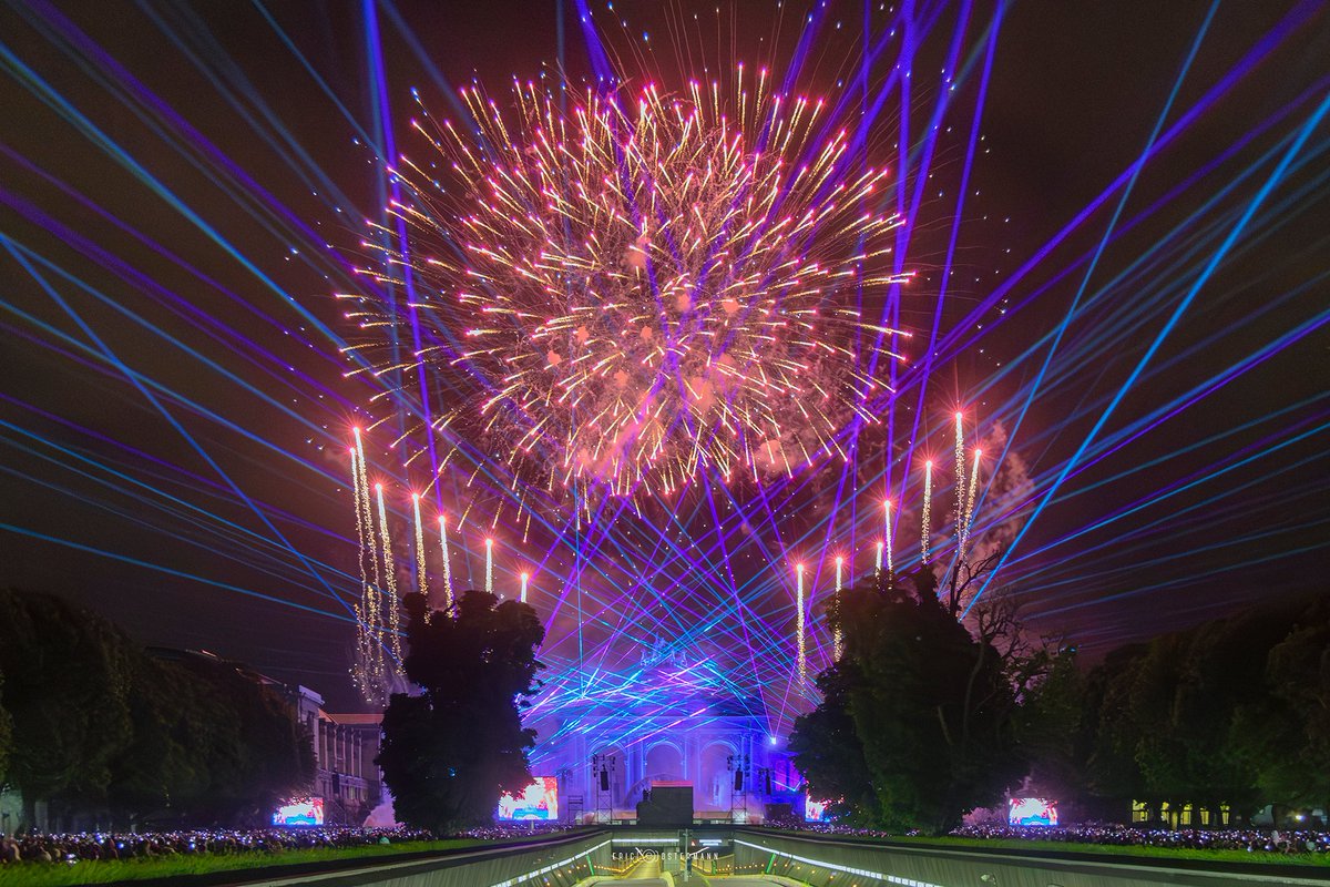 ©Eric Ostermann - Cinquantenaire 21/07/23 national day fireworks and laser show #Belgium #brussels #fireworks