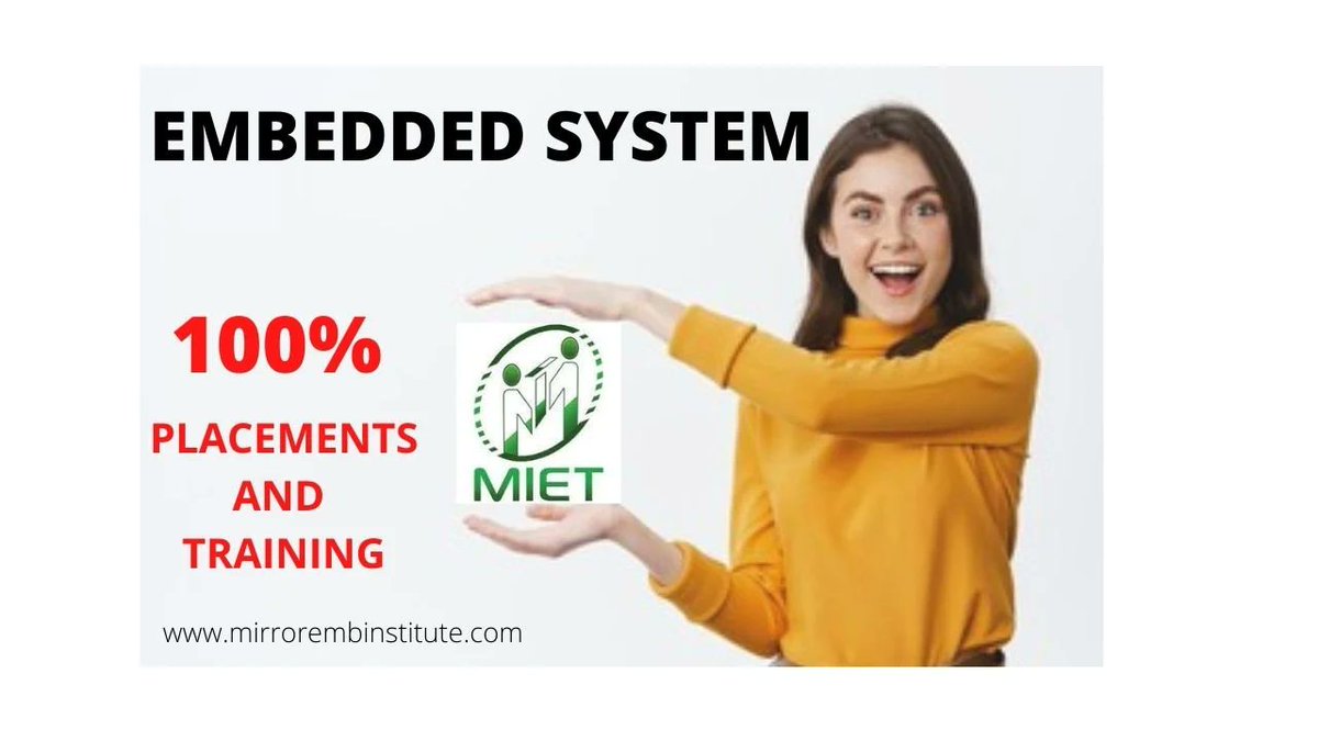 Mirrorinstitute's tweet image. Our corporate training makes our students to face the interview with a free mind. We send our highly skilled workforce to corporates and placed them in top level MNC. We provide 100% job guarantee in a written agreement. #embeddedjobs #embeddedsoftwareengineer #embeddedsystem