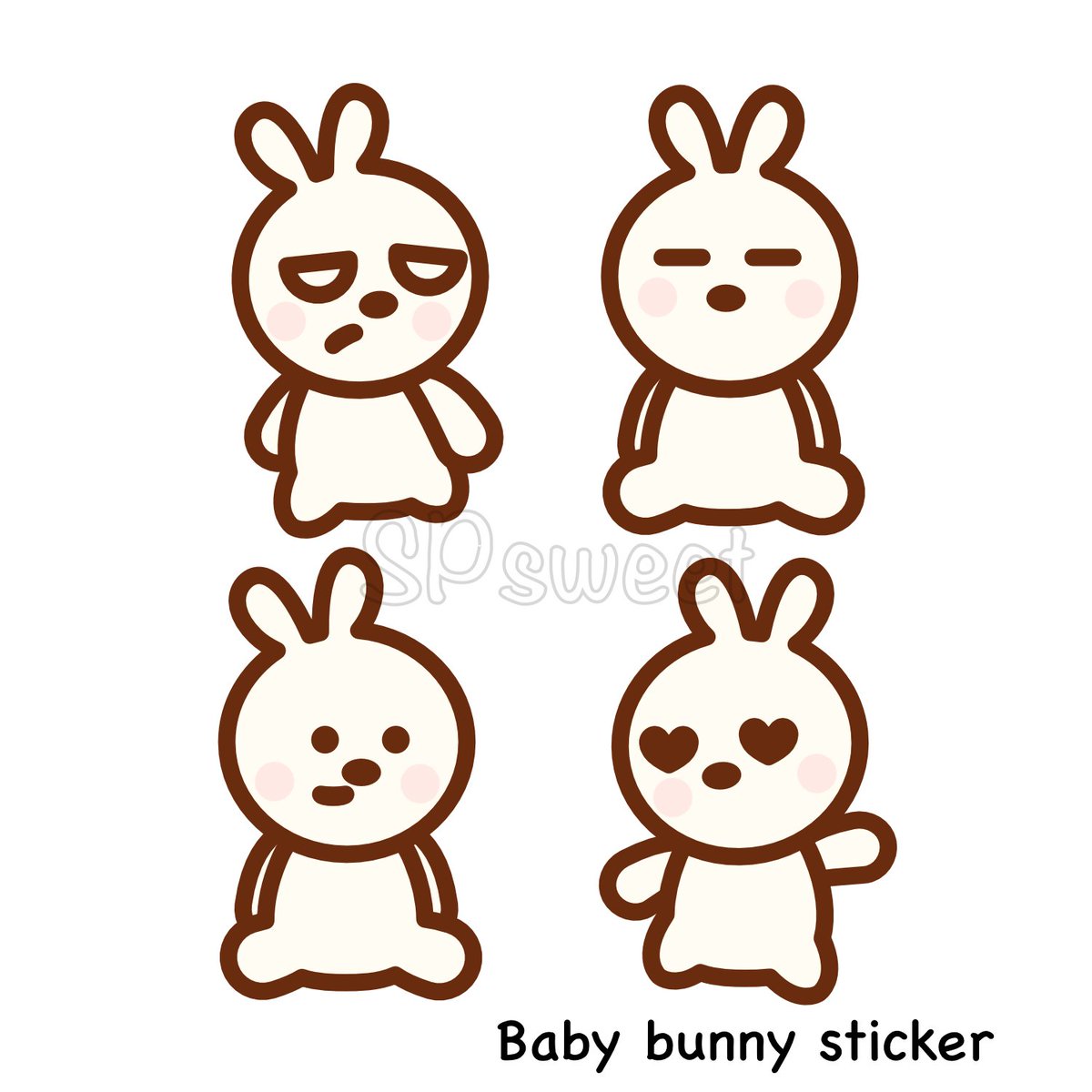 SP_Sweet102's tweet photo. Baby Bunny Sticker &amp; Mini Poster

https://t.co/FAPMBGefF7

#bunny #rabbit #pet #animal #sticker #stickers #decorate #decoration #cute #lovely #cartoon #white #planner #scrapbook #notepad #memo #stationery #work #study #kid #child #craft #diy #paper #friendly #emoji #character https://t.co/bizxAEKjjM