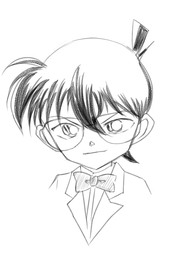 Malinannana's tweet photo. まさか眼鏡を忘れるとは！
#コナン  君。めっちゃ好きなのにな（笑
実は灰原さん推し。

#名探偵コナン 
#超うろ覚え https://t.co/AyvyoDqT9Y