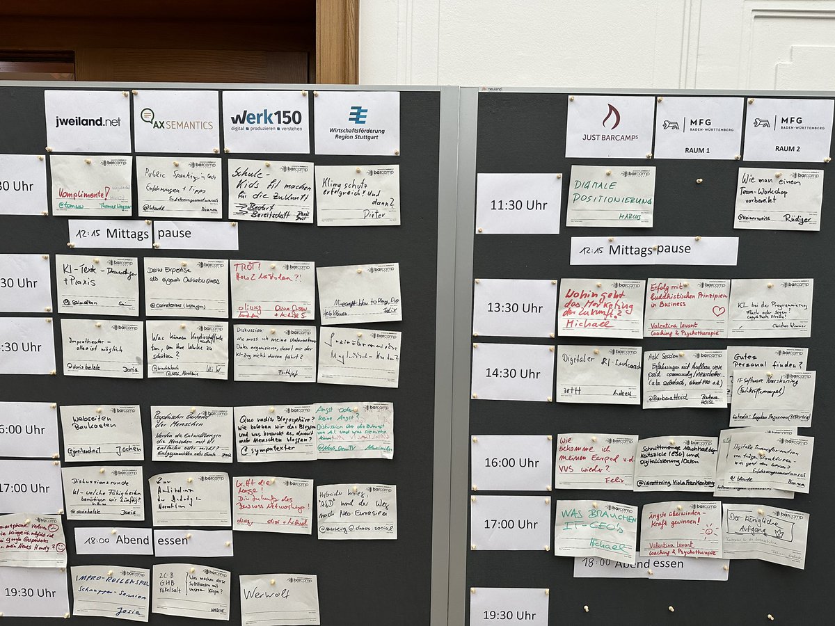 Das ist übrigens der Sessionplan vom #bcs16