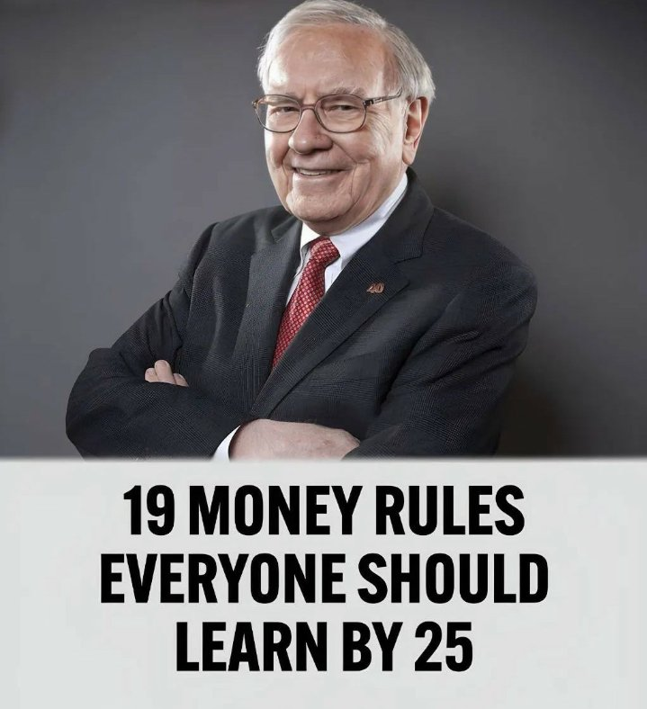 ZafarMirzoQuote's tweet photo. 19 MONEY RULES EVERYONE SHOULD LEARN BY 25:

-Thread- https://t.co/aodheghtwW
