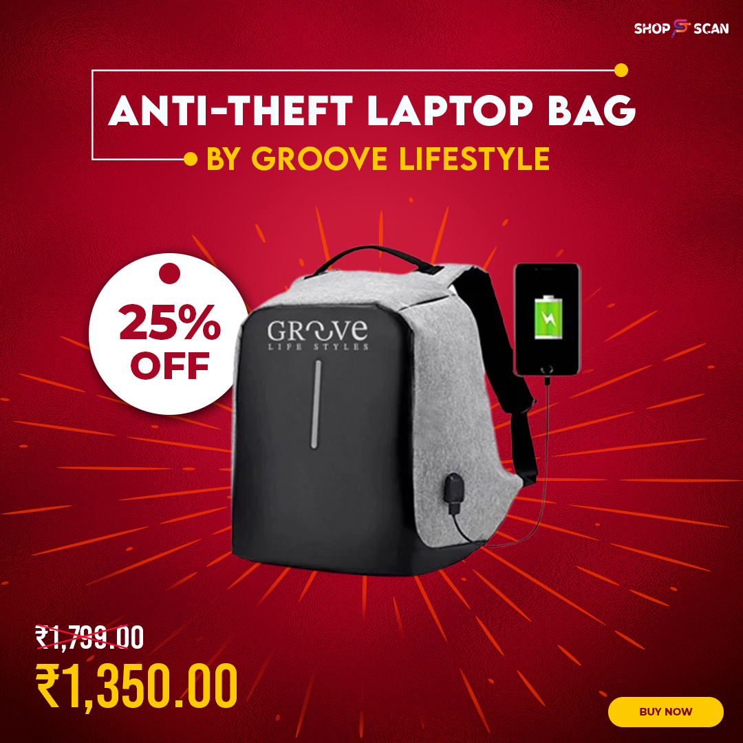 Anti-Theft Bag By Groove Lifestyle

With 16 Inch Laptop Compartment, USB Charging Port & Organizer Pockets

Buy Now: shopscan.in/product/anti-t…

#SecureYourTech #AntiTheftBag #TechProtection #GrooveLifestyle #LaptopSafety #SecureYourValuables #TravelWithConfidence #Groove #Shopscan