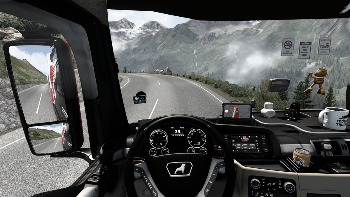 MisterTruck2021's tweet photo. #scssoftware #eurotrucksimulator2 #truck #diesel #virtualtruckdriver #trucking #photography #gaming #simulator #openpipe #ATSD 
I love driving in the mountains https://t.co/oGQhzaClLv