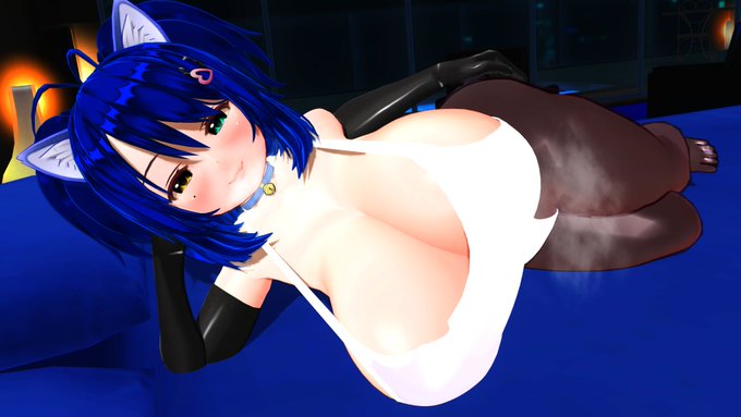 暑いから蒸れ蒸れ白スクラリアちゃん 