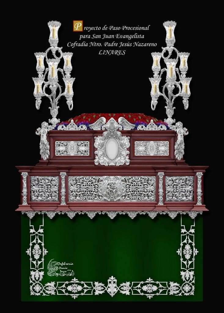 LaDesarmaTC's tweet photo. • EXCLUSIVA • Así será el nuevo paso de San Juan Evangelista aprobado ayer en cabildo de hermanos con diseño de Ramón Orovio https://t.co/LZftH0cnOJ