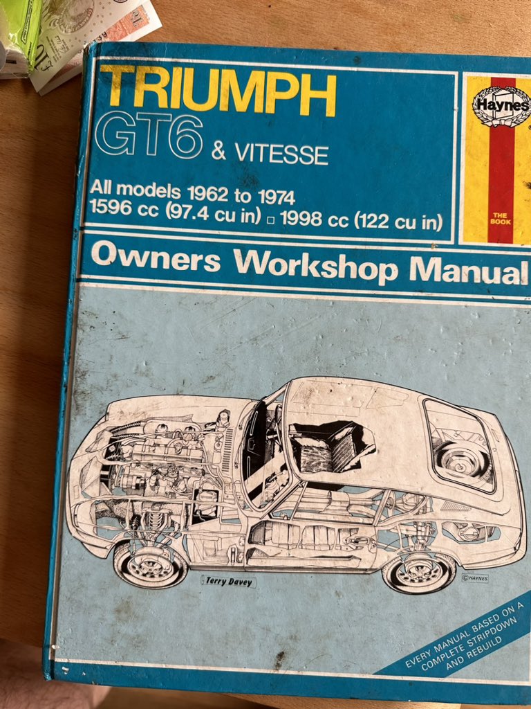 tommcdonnell's tweet photo. Any triumph spitfire or GT6 owners on here want a Haynes manual and a restoration guide? I’ll post them to you in the UK for free. https://t.co/o9C3fZBKqw