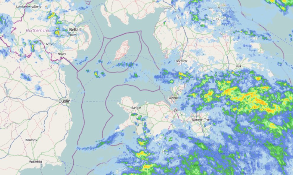 #bbccricket Weather radar is showing a break in the rain to the west of OT. It might take a while to get the pitch dry enough for play to commence, but at least there is a window of opportunity

If they do get on, it might not be for long. Eng will have to be on it from the start https://t.co/2OlHR1tVem