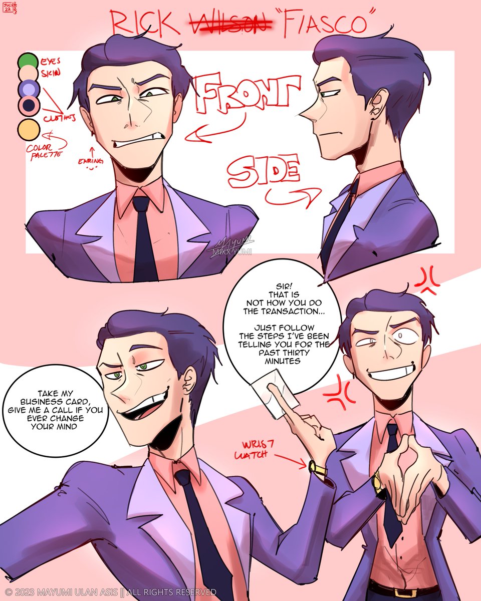 mixxyumi's tweet photo. RICK "FIASCO" WILSON
Gave him a redesign cuz I wasnt happy how I designed him back then, Im liking this better <3
#art #drawing #illustration #rkgk #sketch #oc #ocart #characterdesign #characterart #originalcharacter #artwork #artph #artistontwitter #digitalart #digitaladrawing https://t.co/X4L4xw7Mkp