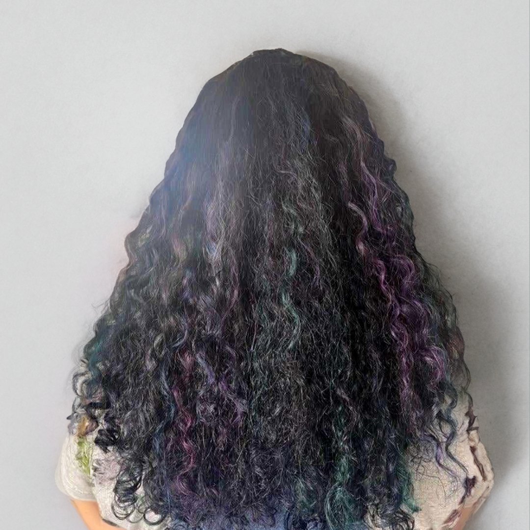 Check out this oil-slick-inspired style with dreamy blues, purples, greens, and teals!

Stylist: Carrie

#oilslickhair #brighthair