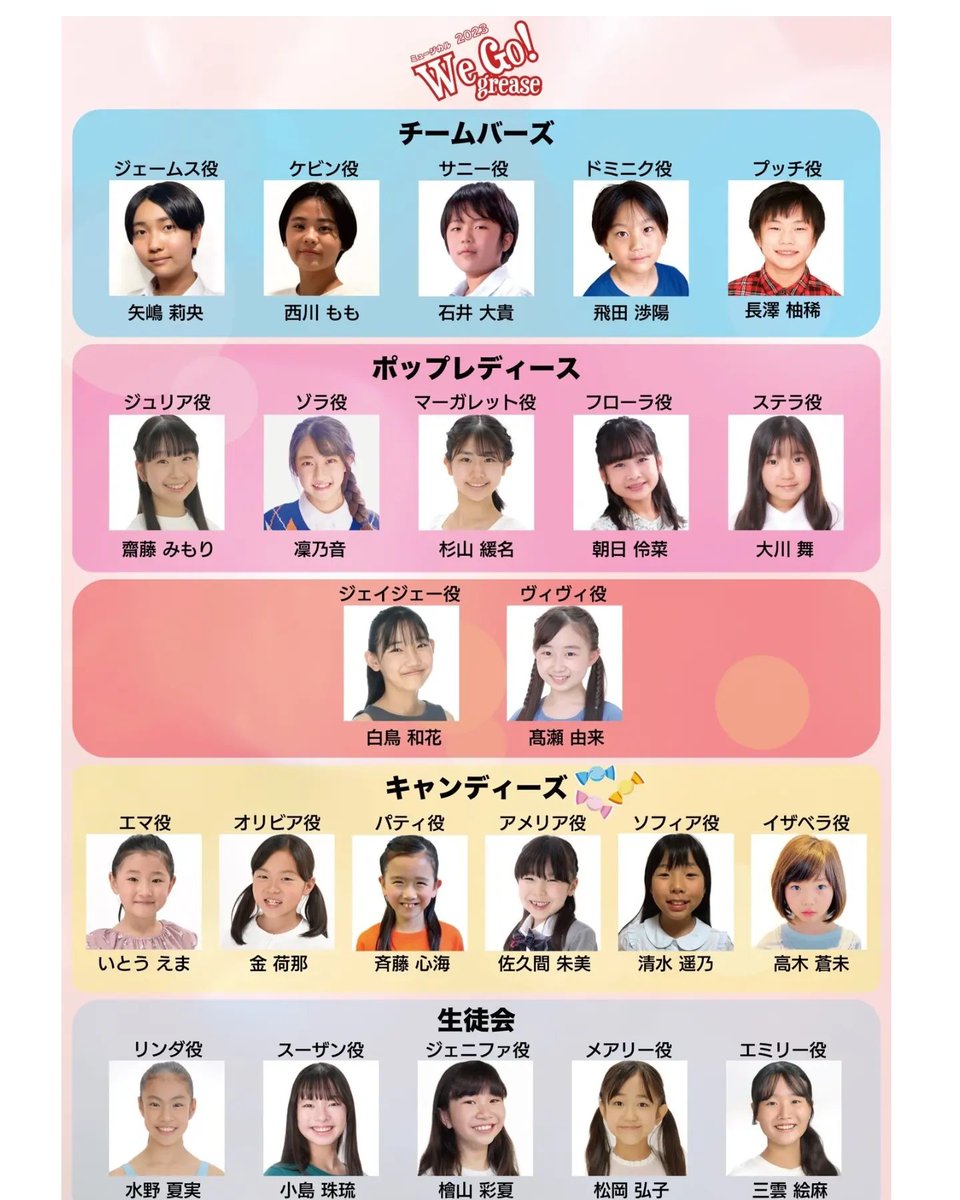 Juri01225's tweet photo. 〖解禁情報〗
We Go! greaseにスーザン役で出演する事になりました!
シングルキャストで大変ですが全力を出して頑張ります!
ちなみに妹はSEEKERSにザネリ役で出ます!
#wegogrease
#2023 https://t.co/pgeJGhzaNh