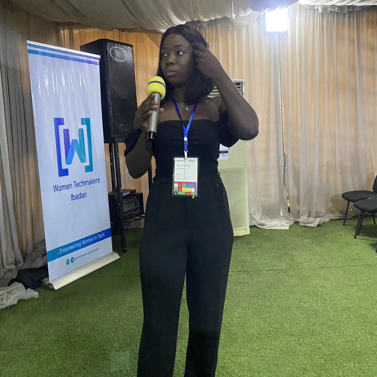 gdgibadan's tweet image. @Wuraolakinlade is currently speaking about design for everyone and how to embrace accessibility for beautiful products using Material Design 3. A further dive into the general accessibility standards 😎🥳
#ioextendedibadan23 #ioextended23 #gdgibadan #googleio