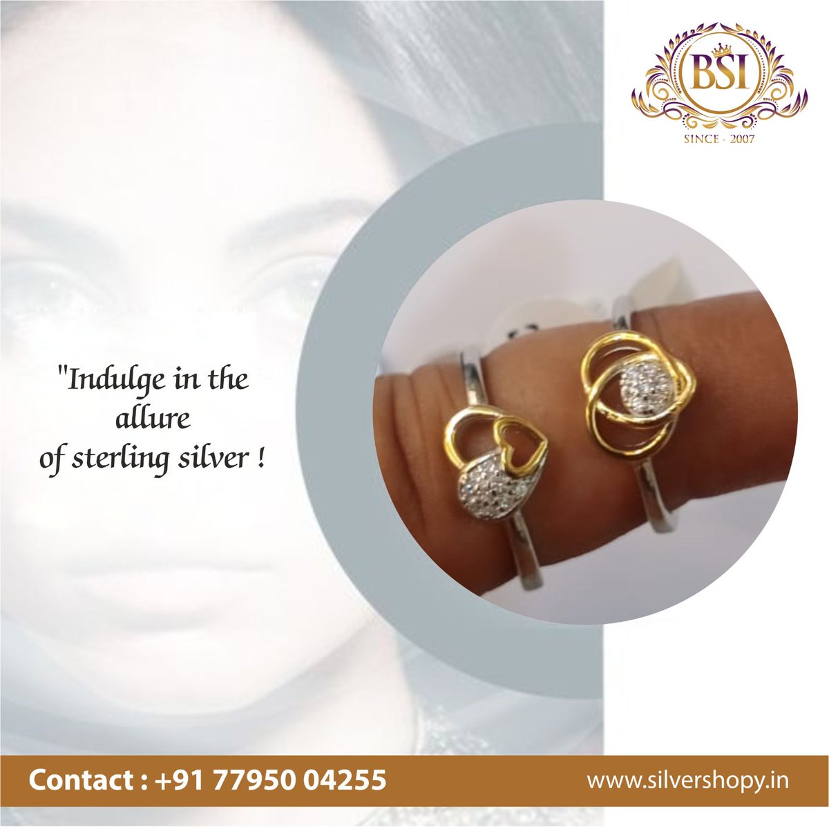 Heerajewelers's tweet image. 🌟 Indulge in the allure of sterling silver with "Silver Shopy"! ✨🌟 Discover exquisite jewelry that sparkles and captivates. 💍👑

☎️ Call us at +91 77950 04255 or visit our website at silvershopy.in

#SterlingSilverJewelry #ShopSilver #perfectring #silverlover