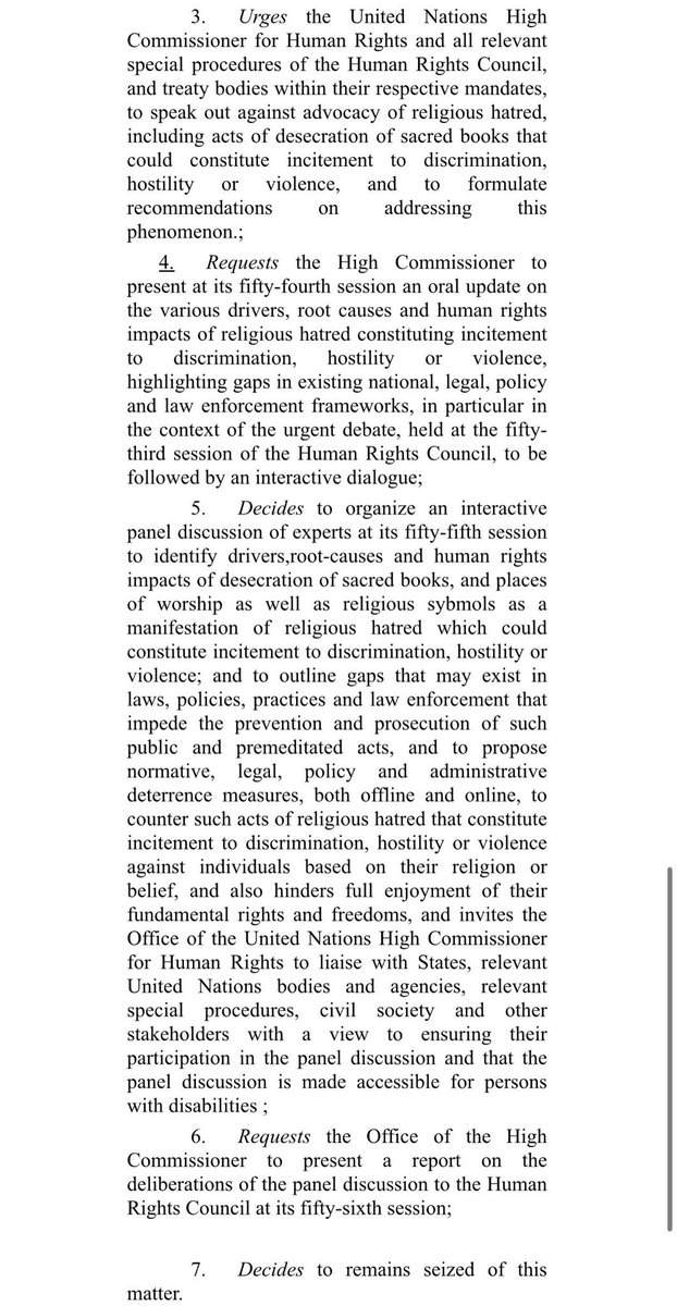 OICinGeneva's tweet photo. We condemn in strongest possible terms the public desecration of the #HolyQuran in Denmark yesterday. The continued defence of and inaction against these Islamophobic acts, in the name of freedom of expression, is clearly fostering impunity. 

(1/2) https://t.co/sKeGGIOUD5