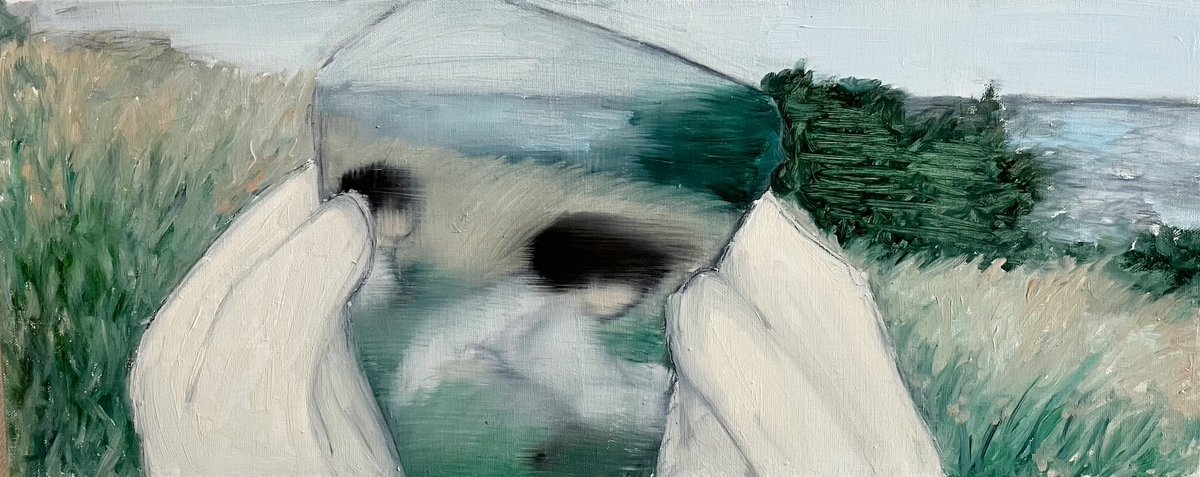 「もう一度言って」

oil on canvas
546×220mm
2023