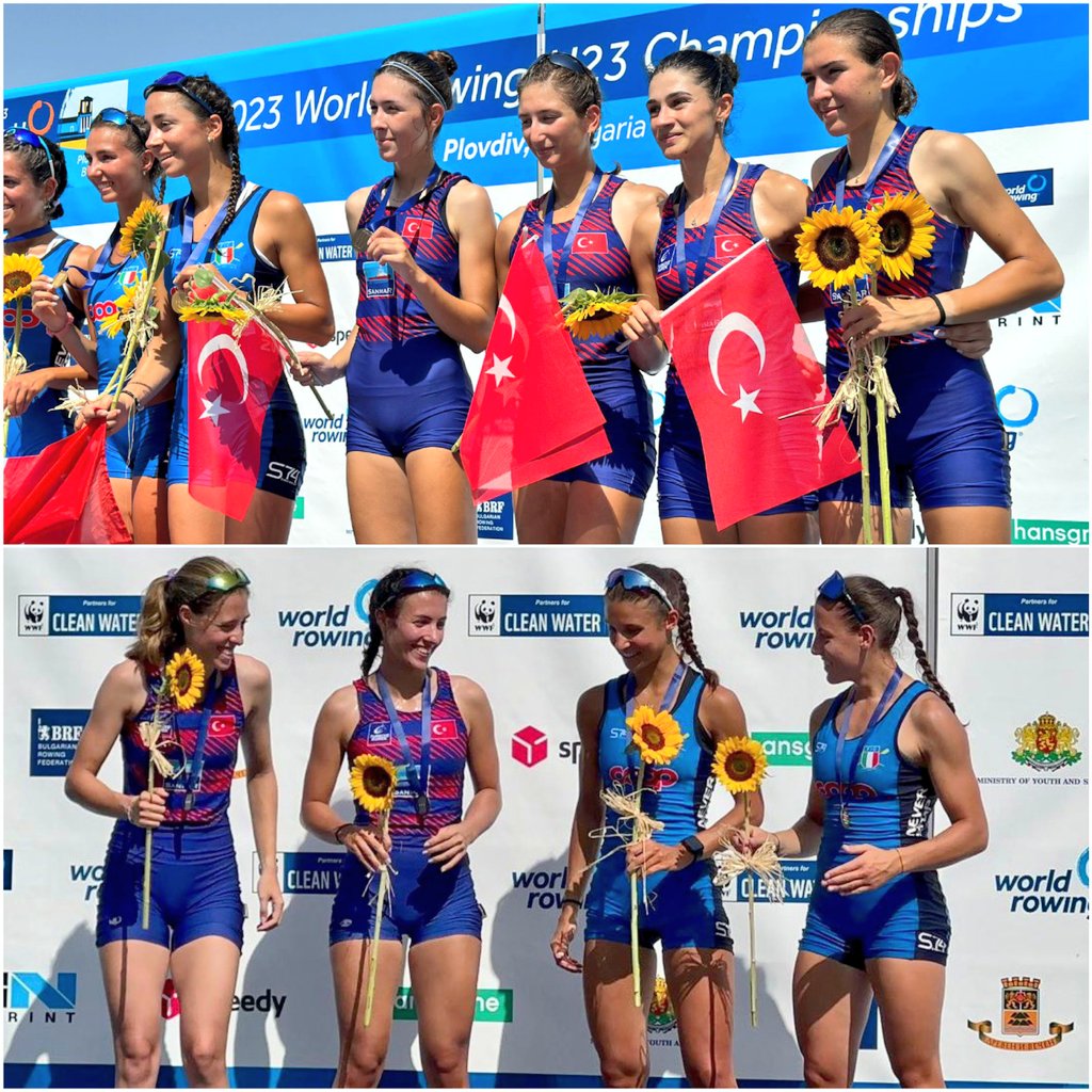 Milli kürekçilerimizden 1 gümüş, 1 bronz!

🚣‍♀️U23 Dünya Kürek Şampiyonası

🥈Hafif kilo iki tek takımı
Simla Suay Alıncı
Irmak Fertuğ

🥉Hafif kilo dört çifte takımı
Ebru Akınal 
Deniznur Serra Baykara
Eda Erkan
Nisan İpar

Tebrikler 🇹🇷👏🏻