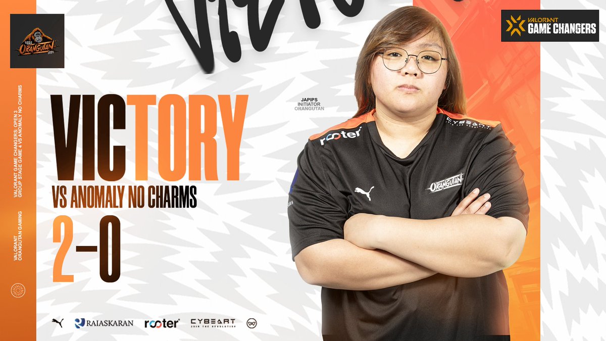 orangutan_gg's tweet photo. Ending the day with another W!!
Won our fourth matchup of the Group Stages vs Anomaly No Charms
#GameChangers #Open3 https://t.co/UIQkt4XaiS