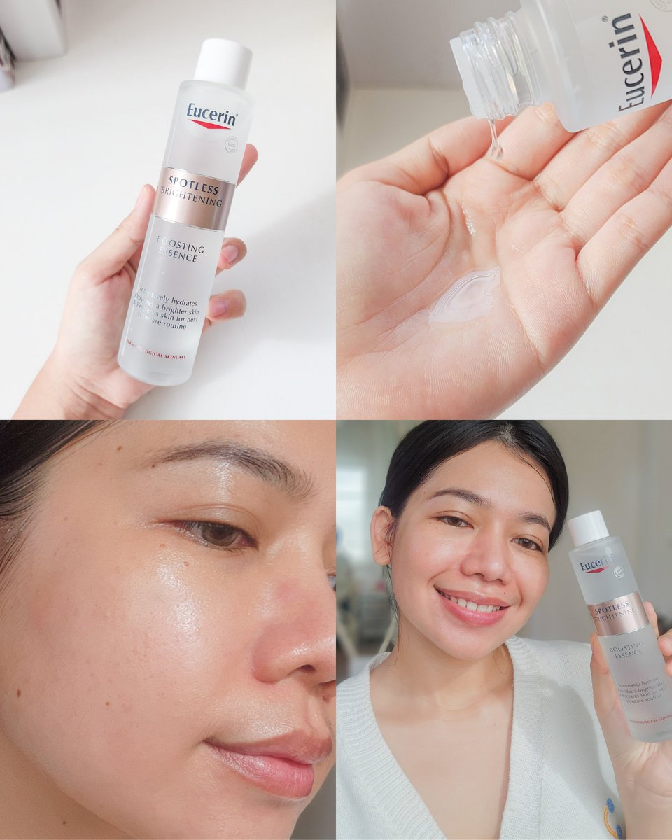 ChaliReviews's tweet photo. ตอนนี้คลั่งรักน้ำตบ Boosting Essence ของ Eucerin มากเธออออ ช่วยให้ผิวชุ่มชื่นขึ้น แถมยังช่วยผลัดความหมอง และลดจุดด่างดำ ✨️ ลองใช้มาสักพักแล้วติดหนึบเลย ชอบTextureของเขามากก มีความฉ่ำเบาๆ 💦แต่ไม่เหนอะผิว ซึมไว ตอบโจทย์อิฉันมากกก ยังถามตัวเองว่าไปอยู่ที่ไหนมาถึงได้ลอง ให้ 10 เต็ม #ใช้ดีบอกต่อ