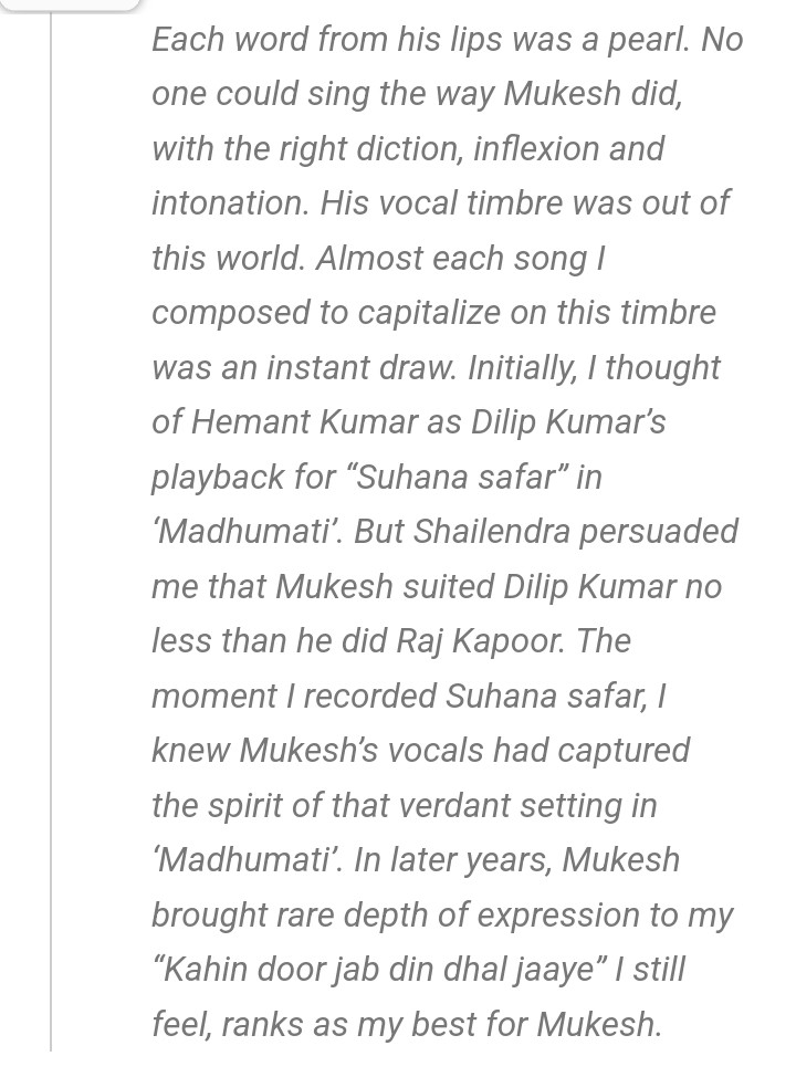 #100thBirthAnniversary Mukesh
Salilda talks about him.