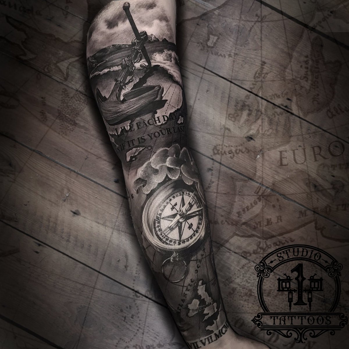Studio1tat2's tweet photo. 🗺⚓N A U T I C A L S L E E V E⚓🗺
By @startattooist
#Rt #Tattoo #Tattoos #Nauticaltattoo #Nautical #tattooist #art #tattooartist #Anchor #anchortattoo #Sleeve #10masters #inked #Compass #Map #Studio1TattooShop #Bexleyheath #Bexley #LondonTattooArtist #London #LondonTattoo #Kent https://t.co/dRSwbOmsZb