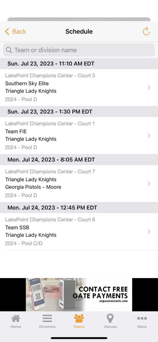 TriangleLadyK's tweet photo. @KSUOwlsWBB Make a stop at Select Showcase in Emerson. Good 2024 and 2025 talent https://t.co/56lJXIkA65