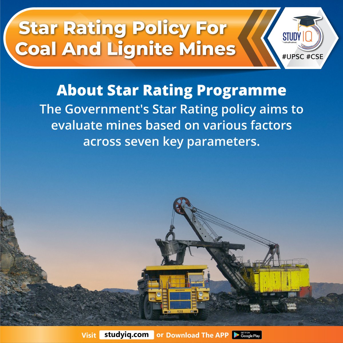 upsciq's tweet photo. Star Rating Policy for Coal and Lignite Mines

#starratingpolicy #coal #lignitemines #whyinnews #registrationofcoalandlignitemines #india #mines #economicachivements #miningtechnology #mining #environment #fivestar #nostar #upsc #cse #ips #ias https://t.co/UgClQW2crt