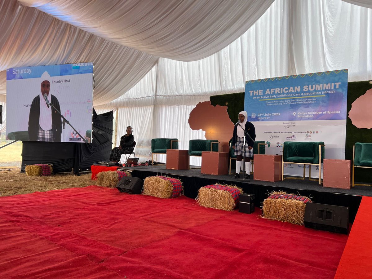 Powerful poem by  Amina representing children with disabilities to centre the day. #AfricaIECCESummit