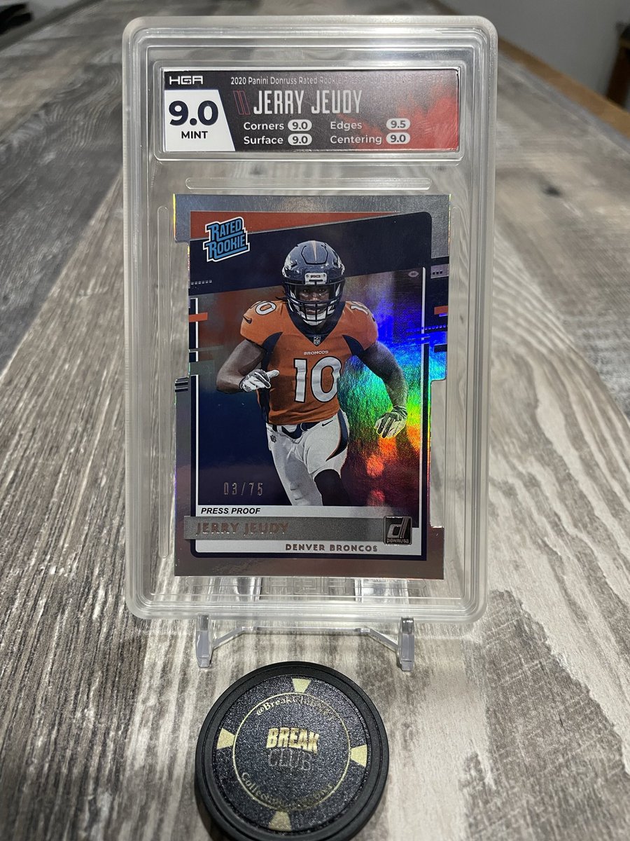 <a href="/TonysCards/">Tony Snider</a> <a href="/sports_sell/">@SPORTS_SΞLL</a> @ILOVECOLLECTIN1 Jerry Jeudy - 2020 Donruss Press Proof Silver Die Cut /75 - $30 shipped OBO