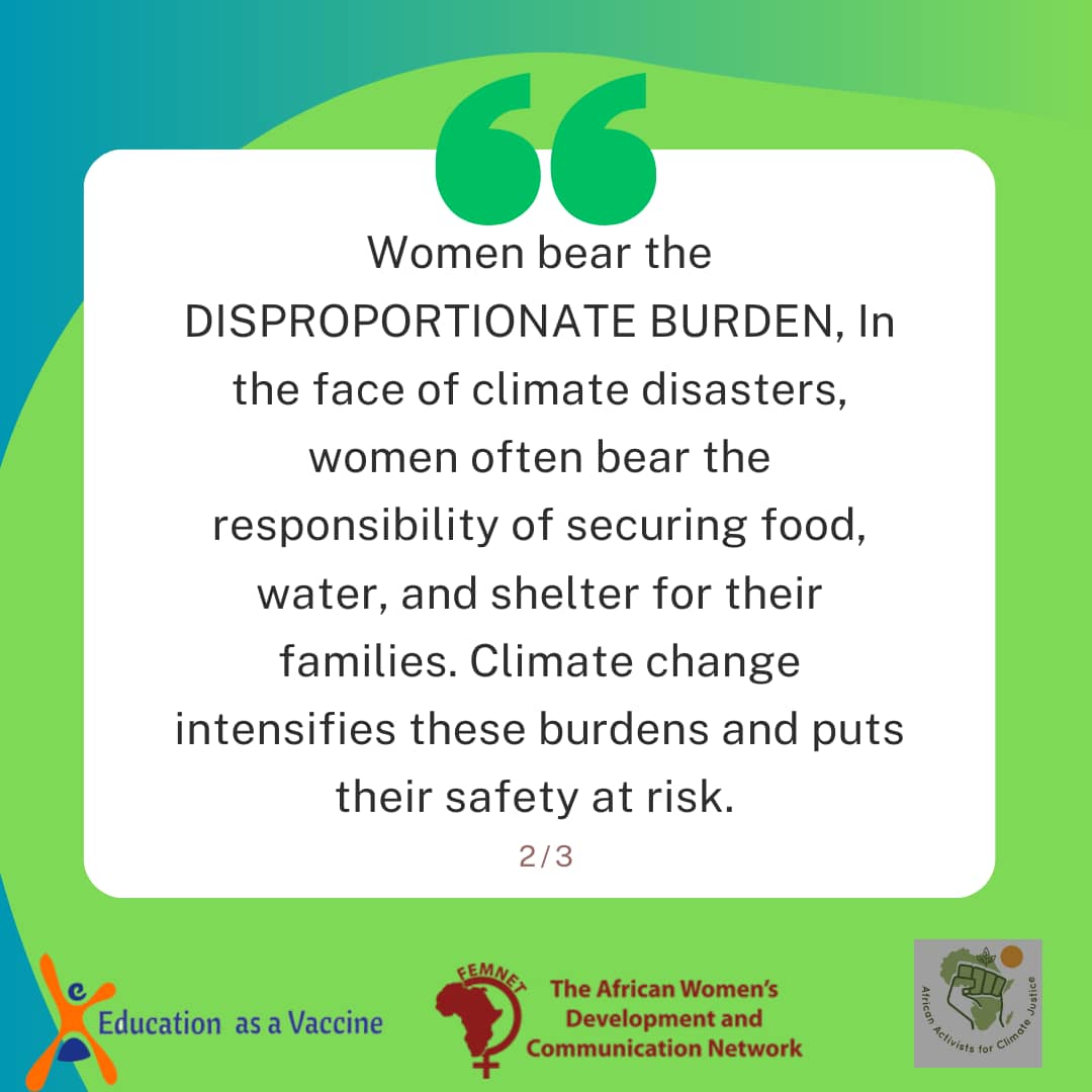 SophieAyobami's tweet photo. On this international day to mark climate emergencies, we call on our government to act with urgency and implement gender-responsive climate policies. As the climate clock keeps ticking, empowering women and girls is not just an option, it's a necessity for building.............. https://t.co/S3Dl4nTIkg