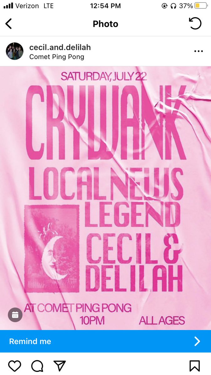 idsinger's tweet image. Playing w crywank tonight at comet ping pong pull up
