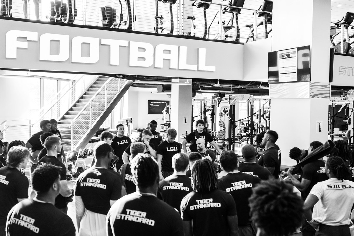 LSUfootball's tweet photo. Support the man next to you. It’s the Brotherhood. https://t.co/CjgI8PGKFo